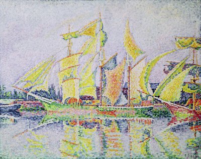 Trois mâts jaunes - Paul Signac
